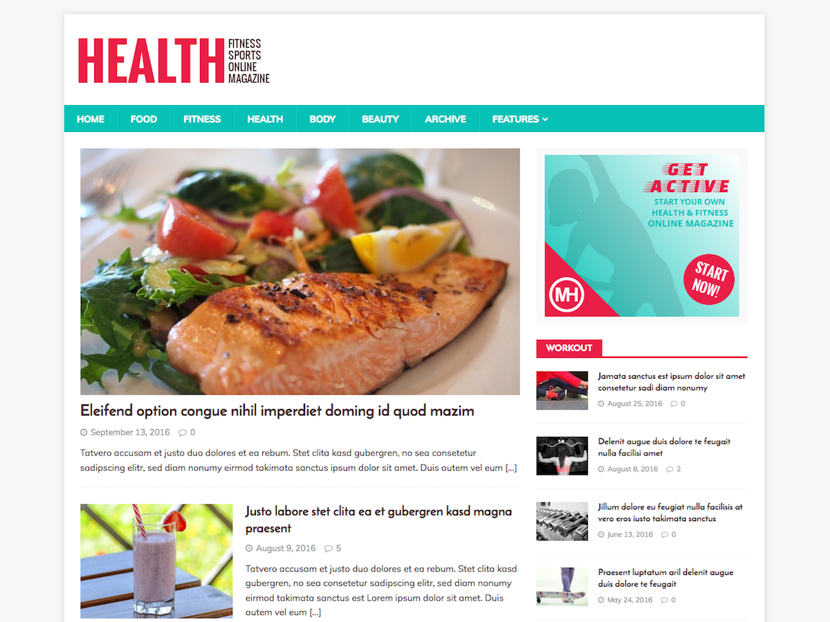 Download MH HealthMag 1.0.3 – Free WordPress Theme
