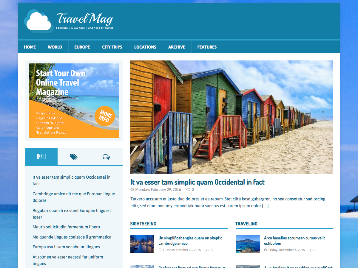 Download MH TravelMag 1.1.3 – Free WordPress Theme