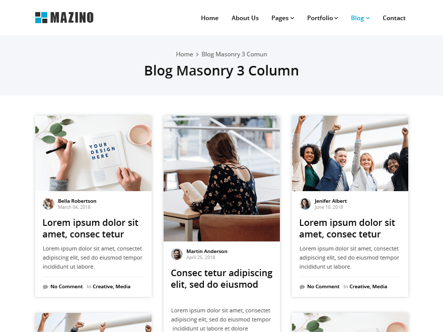 Download Mazino 0.4 – Free WordPress Theme