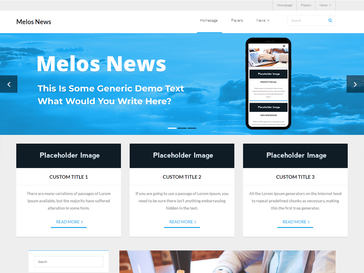 Download Melos News 1.0.3 – Free WordPress Theme