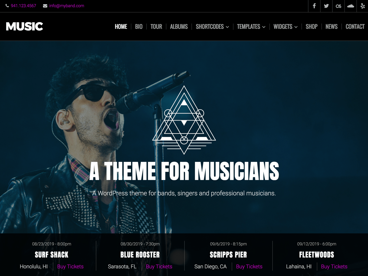 Download Music Lite 1.2.2 – Free WordPress Theme