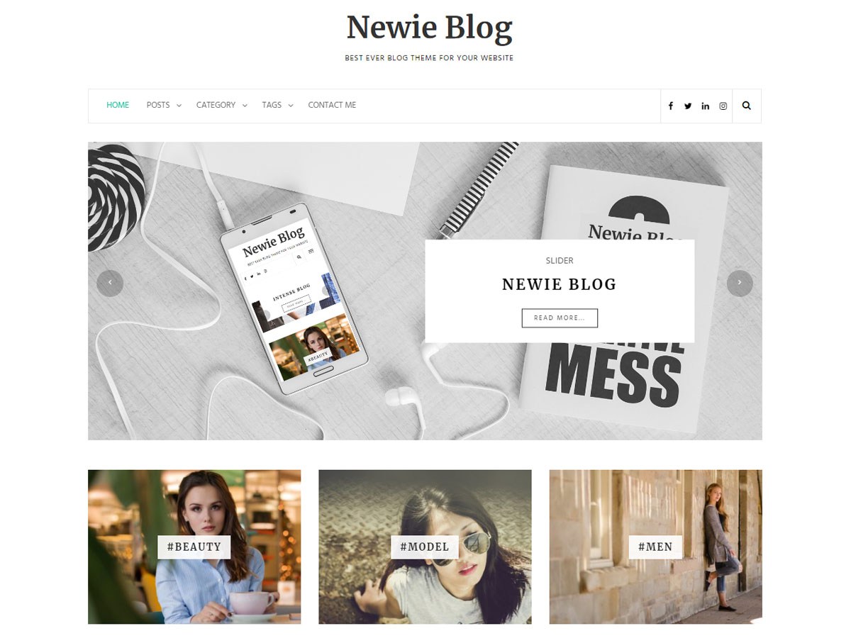 Download Newie 1.0.5 – Free WordPress Theme