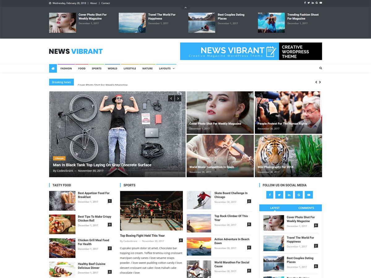 Download News Vibrant 1.0.7 – Free WordPress Theme