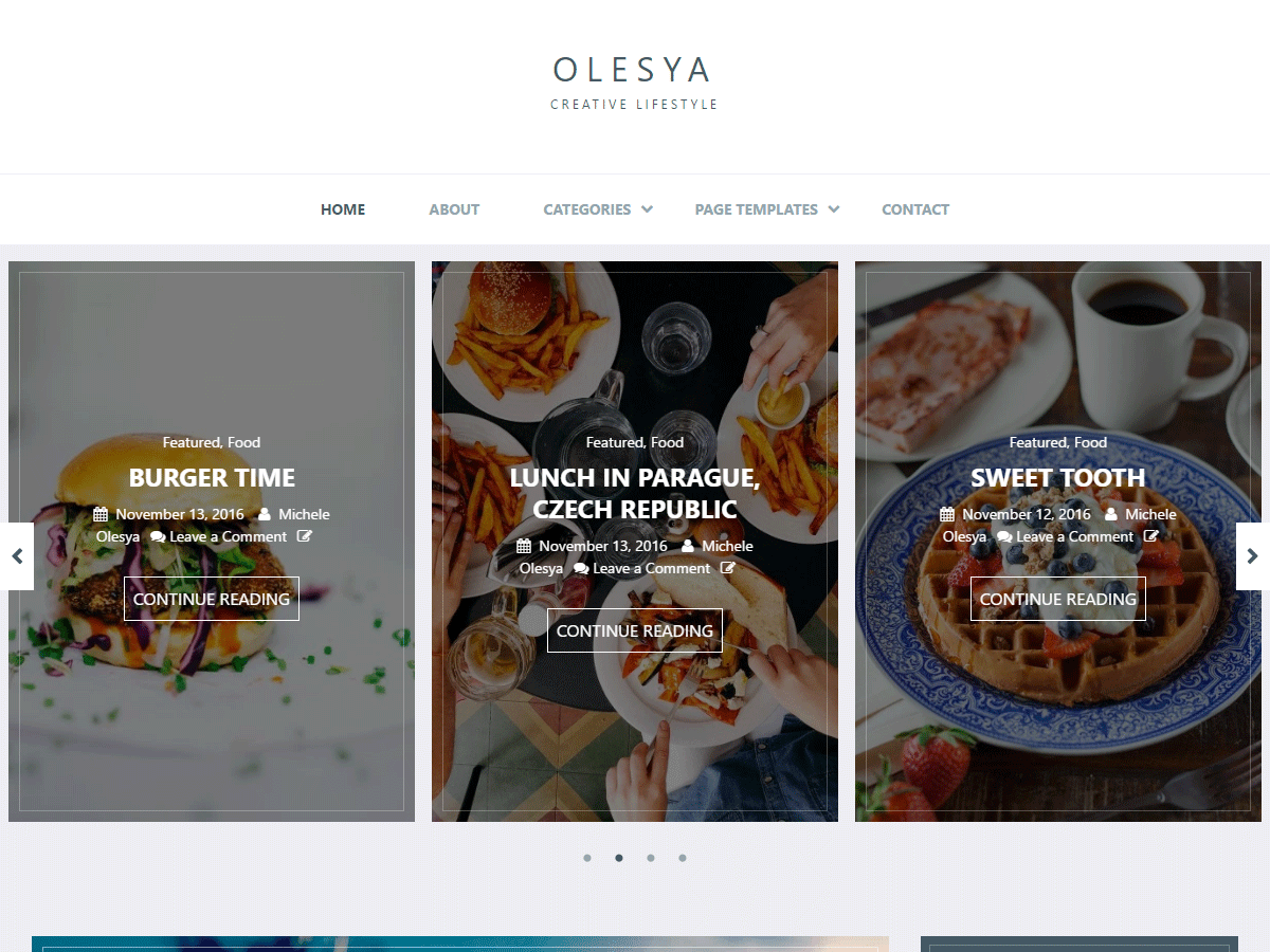Download Olesya Lite 1.0.50 – Free WordPress Theme