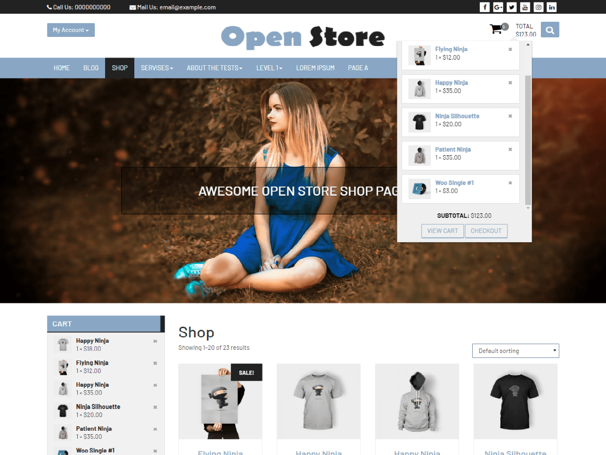 Download Open Store 1.2 – Free WordPress Theme