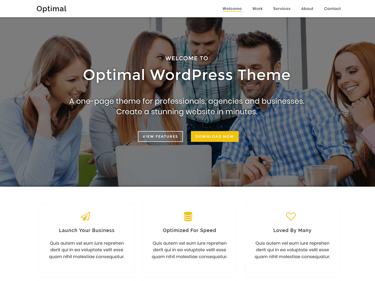 Download Optimal 1.1.6 – Free WordPress Theme