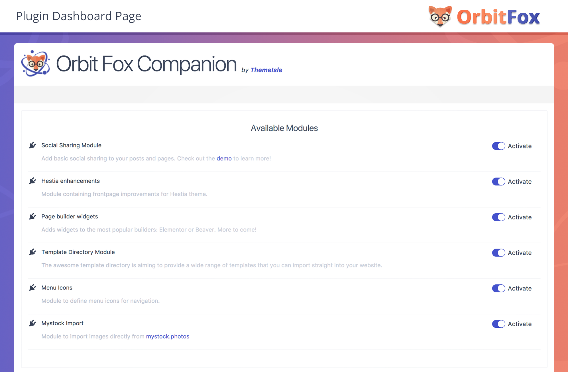 Download Orbit Fox by ThemeIsle 2.6.1 – Free WordPress Plugin