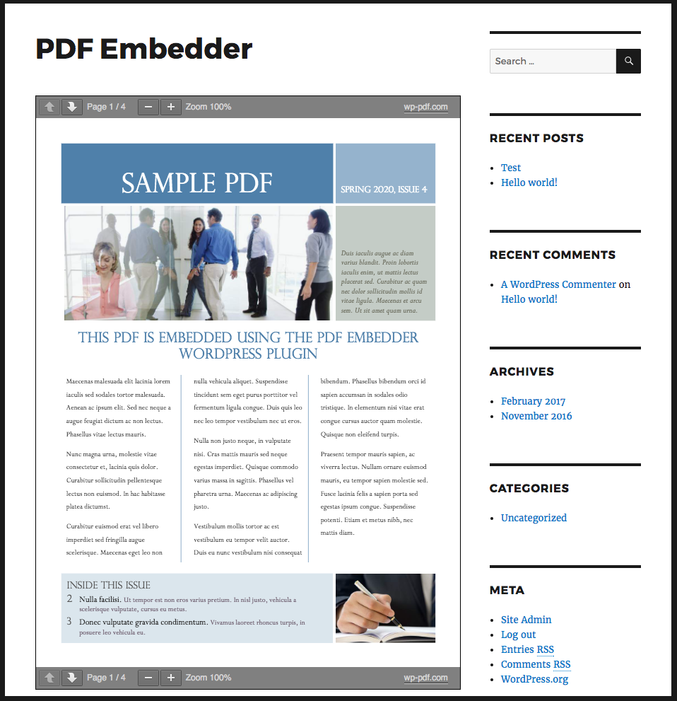 Download PDF Embedder 3.2 – Free WordPress Plugin
