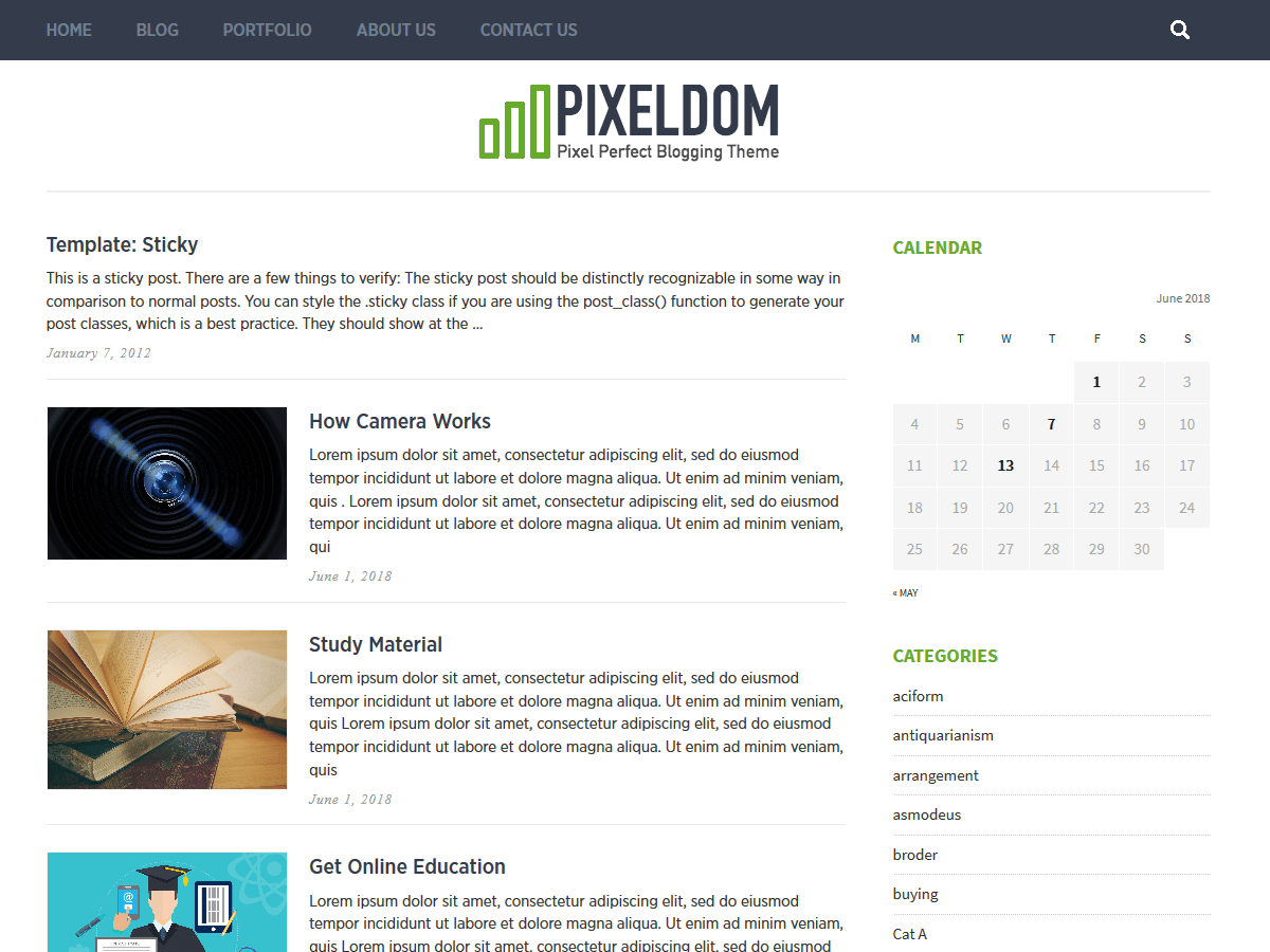 Download Pixeldom Lite 2.7 – Free WordPress Theme
