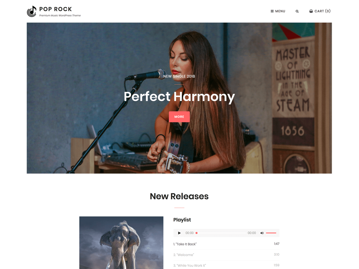 Download Pop Rock 1.0 – Free WordPress Theme