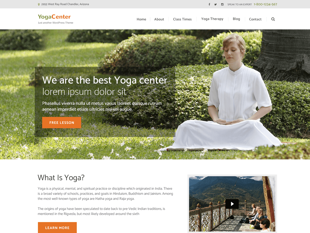 Download Pranayama Yoga 1.1.0 – Free WordPress Theme