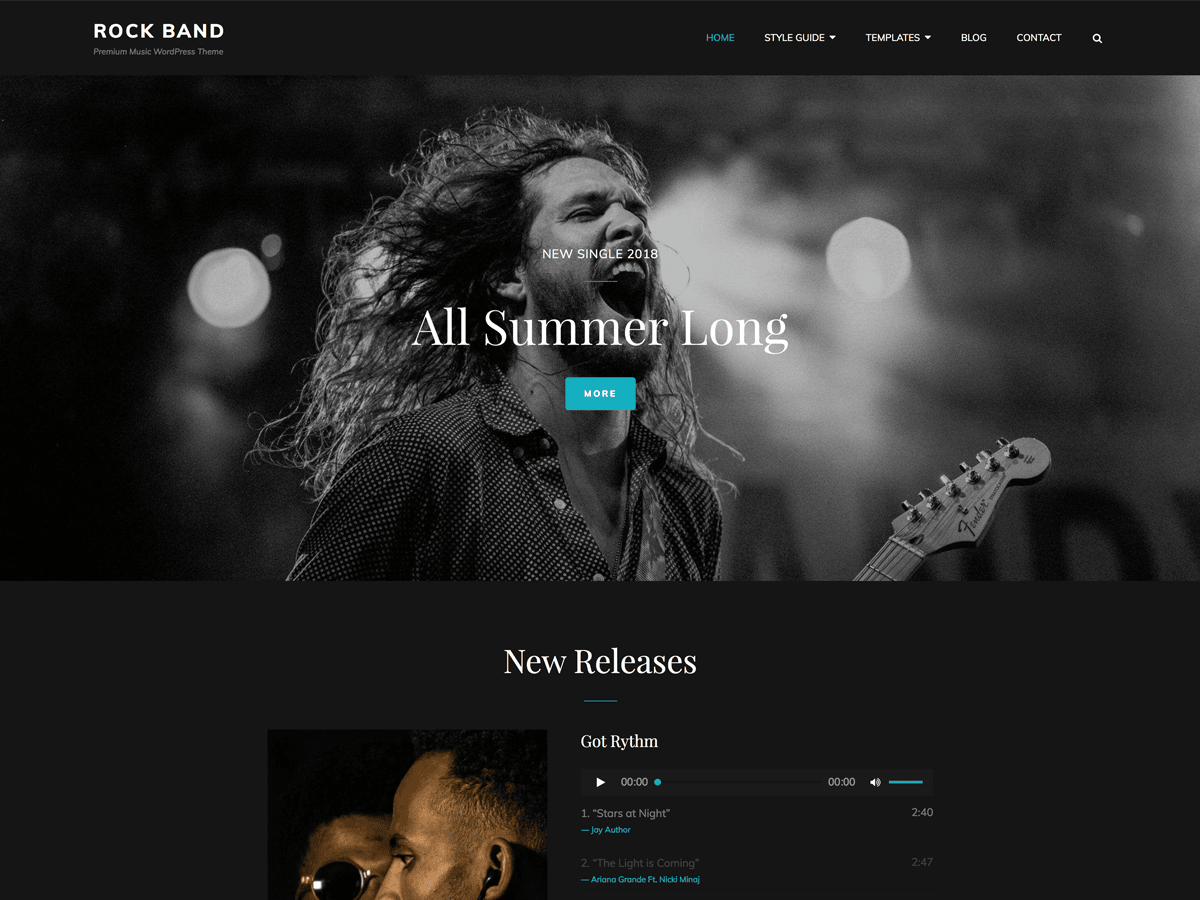 Download Rock Band 1.0.2 – Free WordPress Theme
