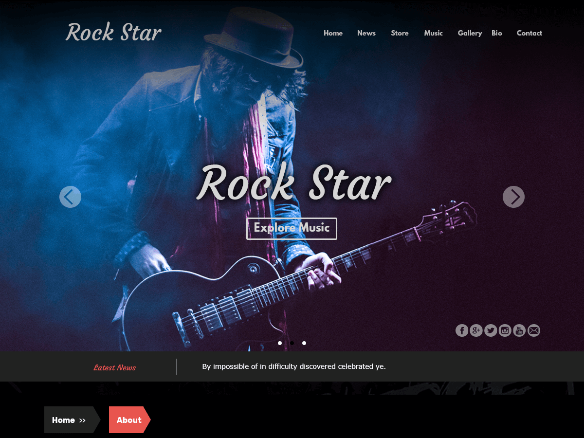 Download Rock Star 1.5.1 – Free WordPress Theme
