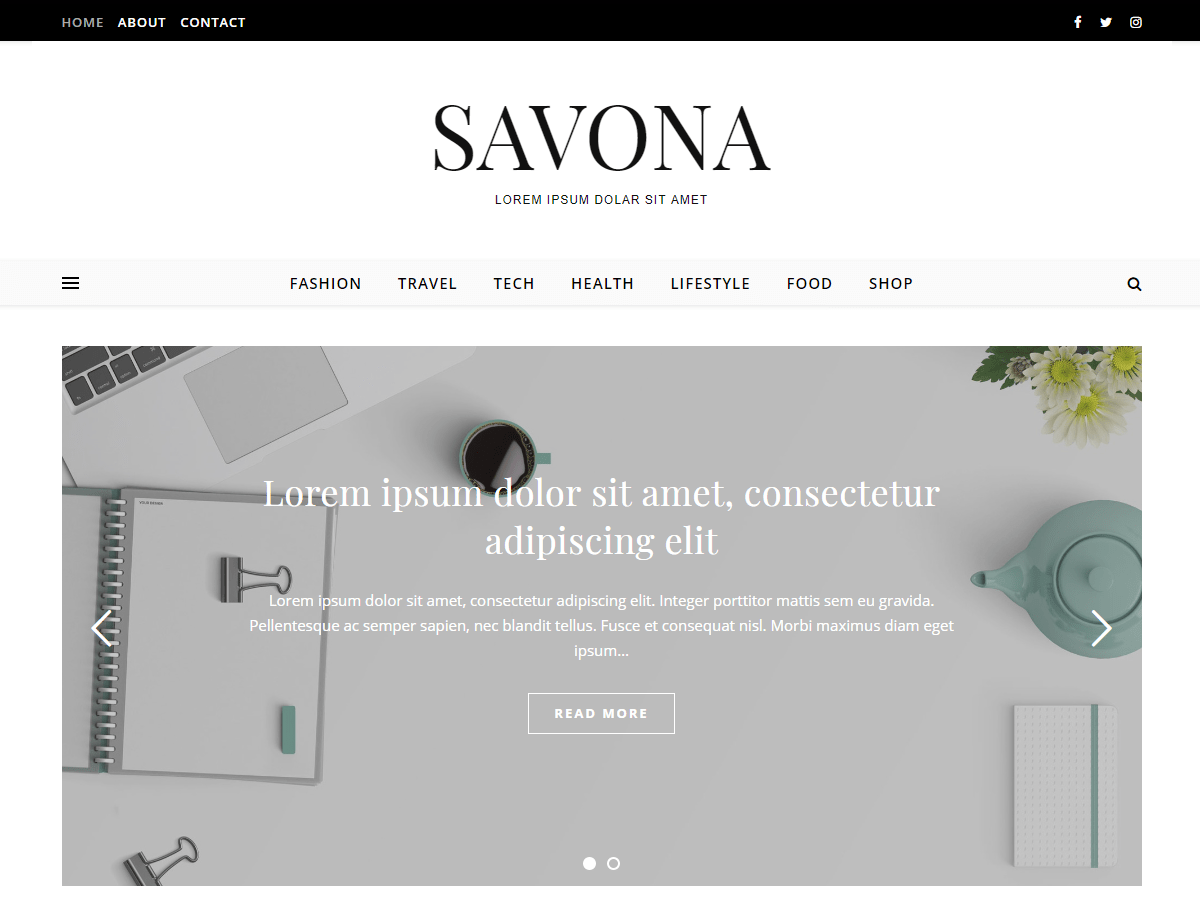 Download Savona 1.0.21 – Free WordPress Theme