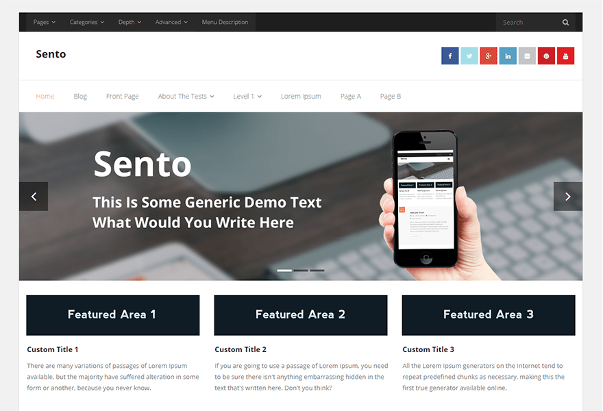 Download Sento 1.3.8 – Free WordPress Theme