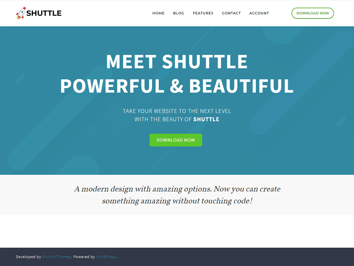 Download Shuttle 1.2.1 – Free WordPress Theme