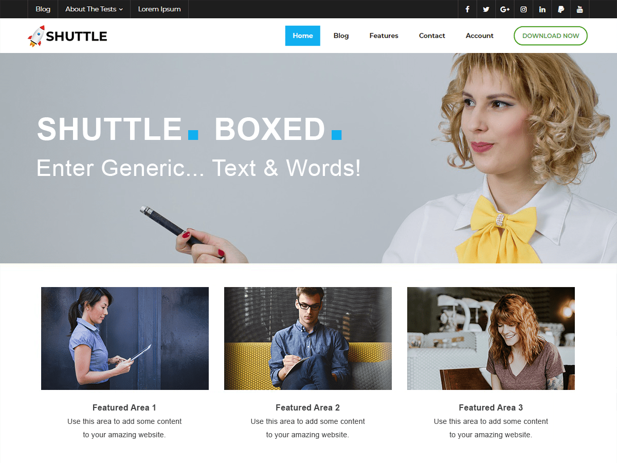 Download Shuttle Boxed 1.0.0 – Free WordPress Theme