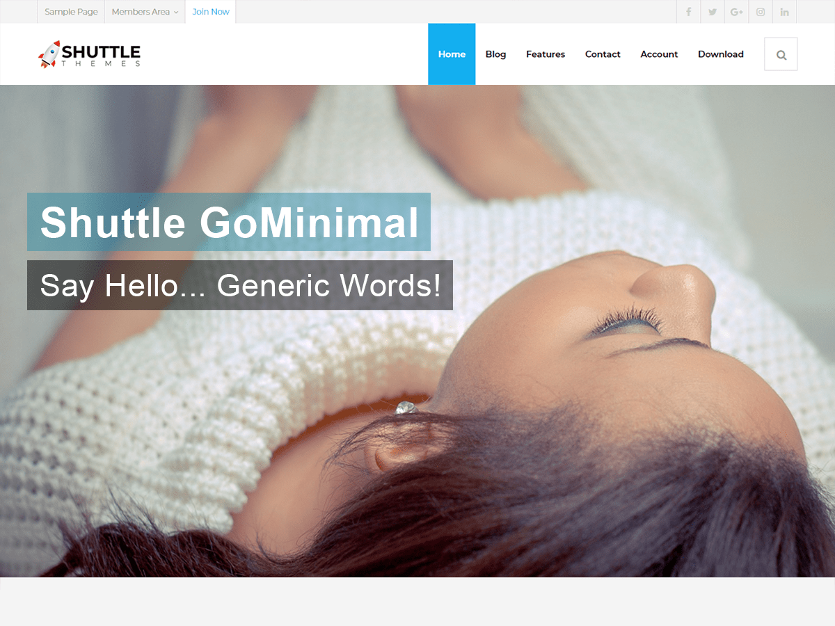 Download Shuttle goMinimal 1.0.0 – Free WordPress Theme