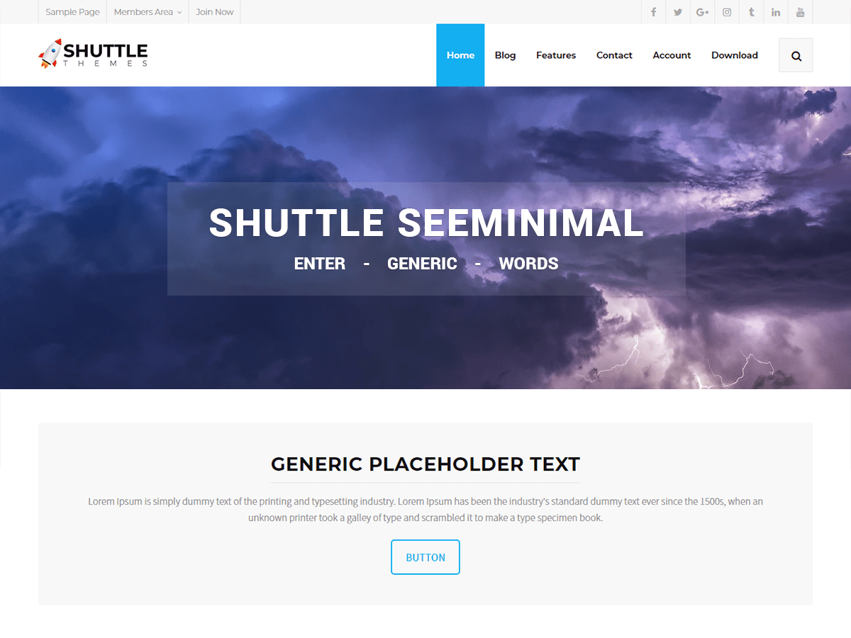 Download Shuttle seeMinimal 1.0.0 – Free WordPress Theme