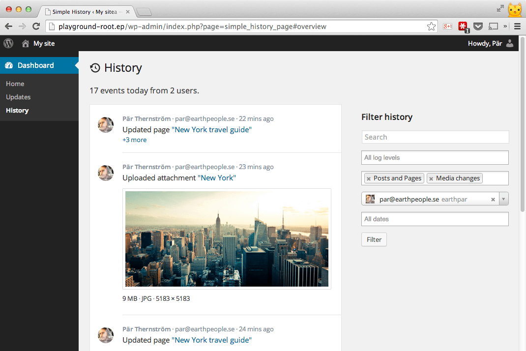 Download Simple History 2.28.1 – Free WordPress Plugin
