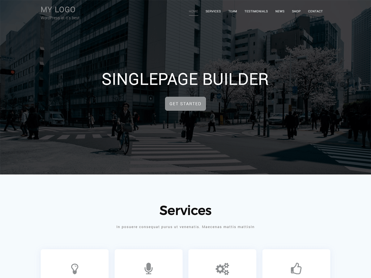 Download Singlepage Builder 1.0.1 – Free WordPress Theme