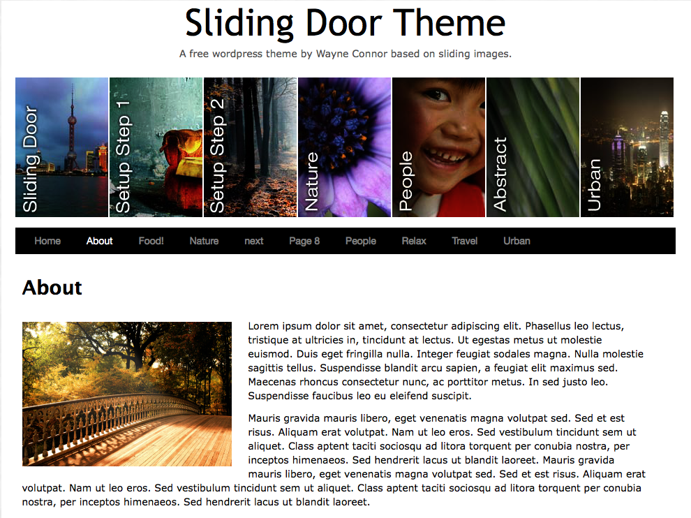 Download Sliding Door 3.3 – Free WordPress Theme