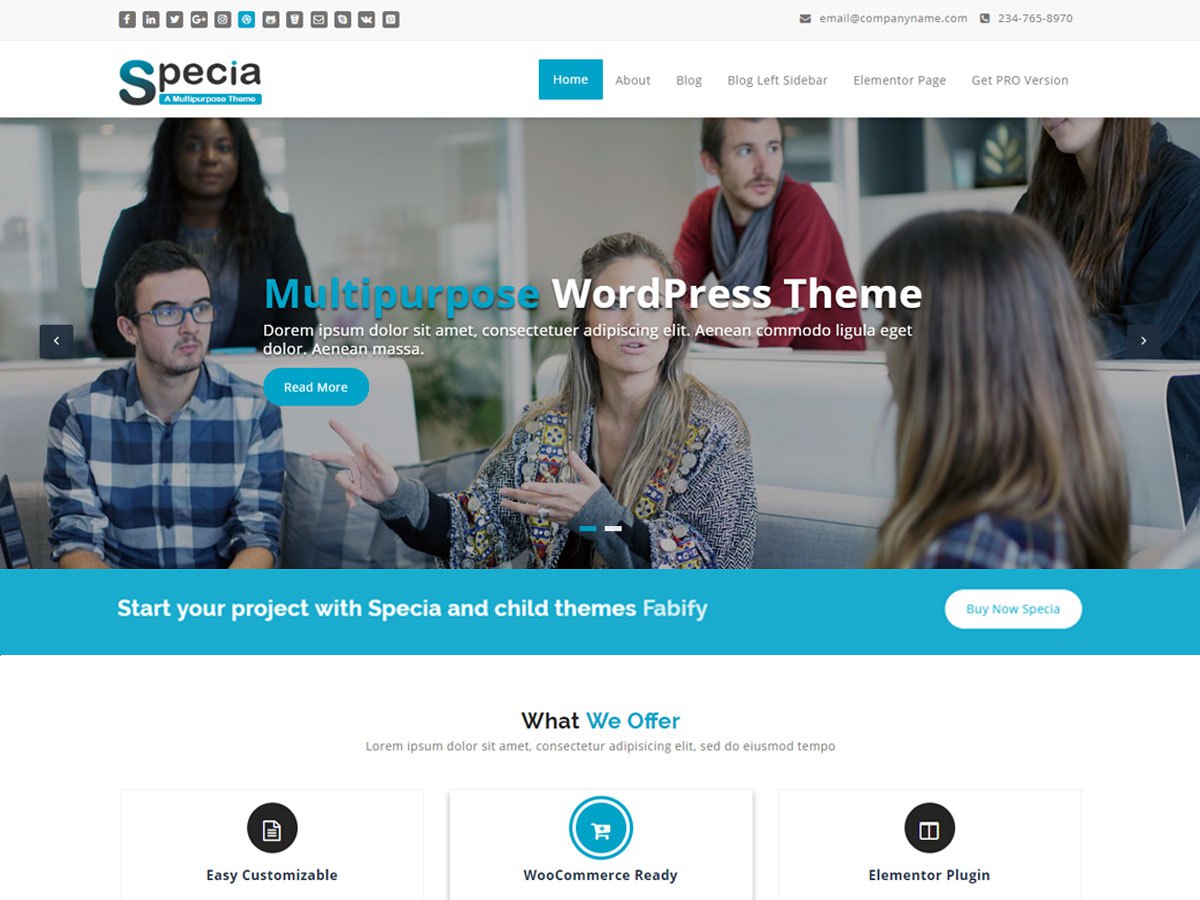 Download Specia 2.2.67 – Free WordPress Theme