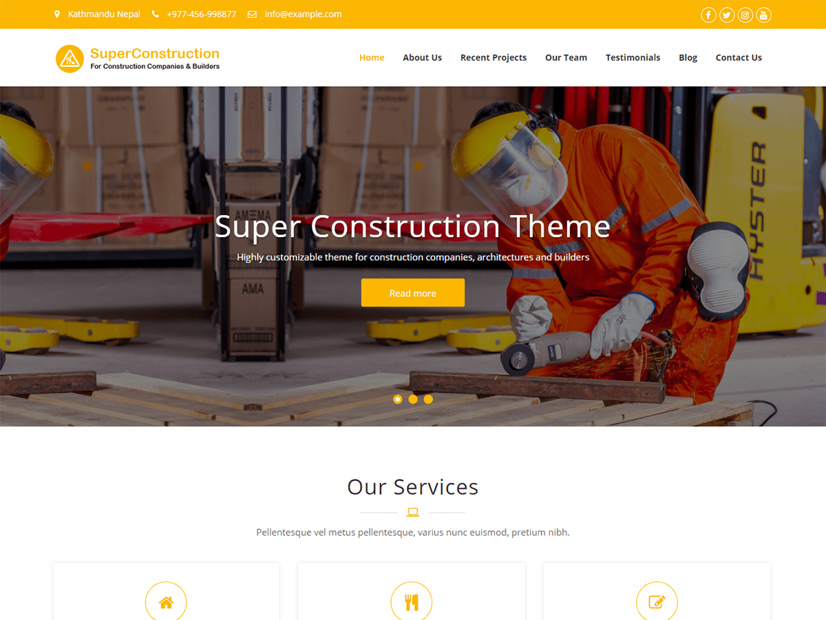 Download Super Construction 1.0.5 – Free WordPress Theme
