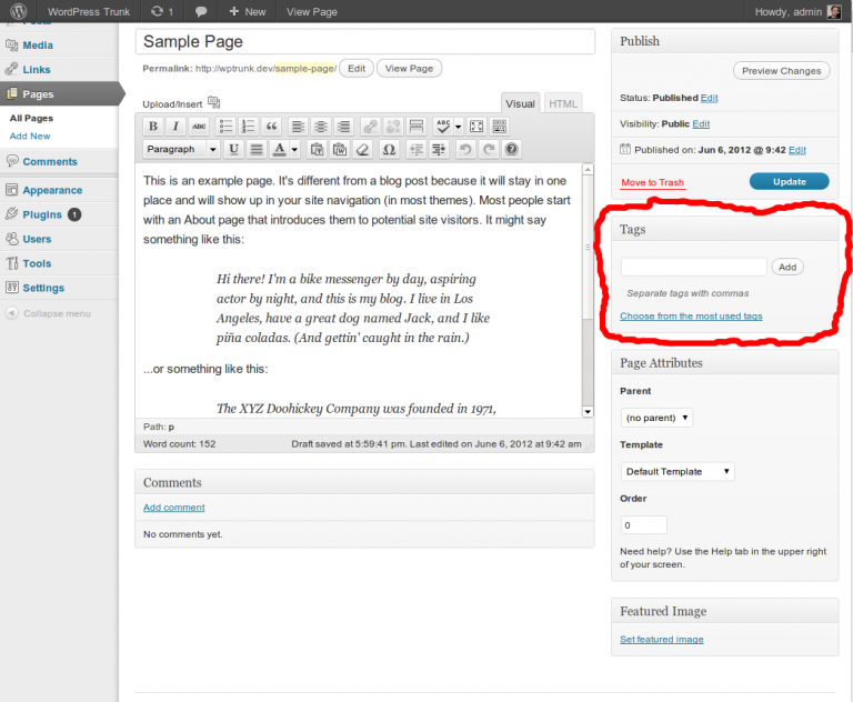 Download Tag Pages 1.0.1 Free Wordpress Plugin
