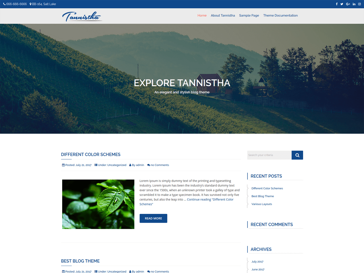 Download Tannistha 1.1.13 – Free WordPress Theme