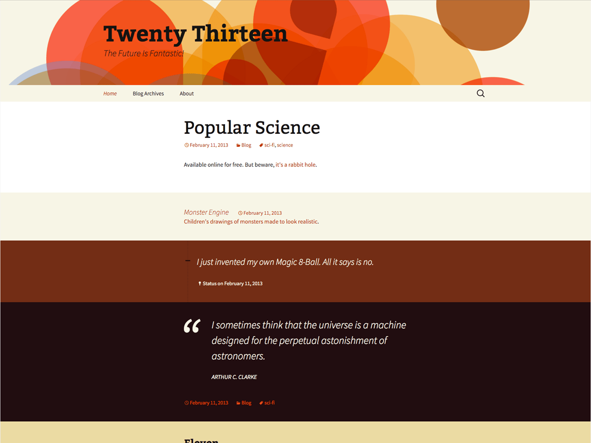 Download Twenty Thirteen 2.4 – Free WordPress Theme