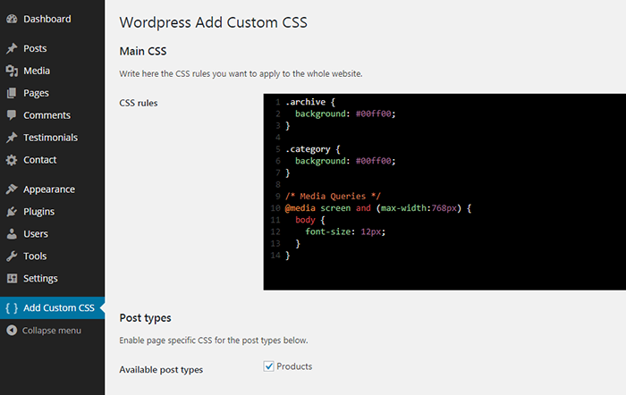 WP Add Custom CSS 1.1.2 1.jpg