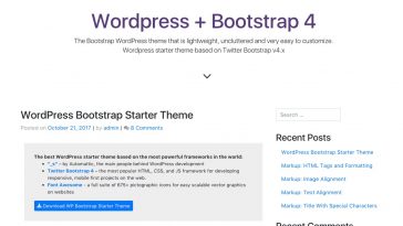 WP Bootstrap Starter 3.1.0 1