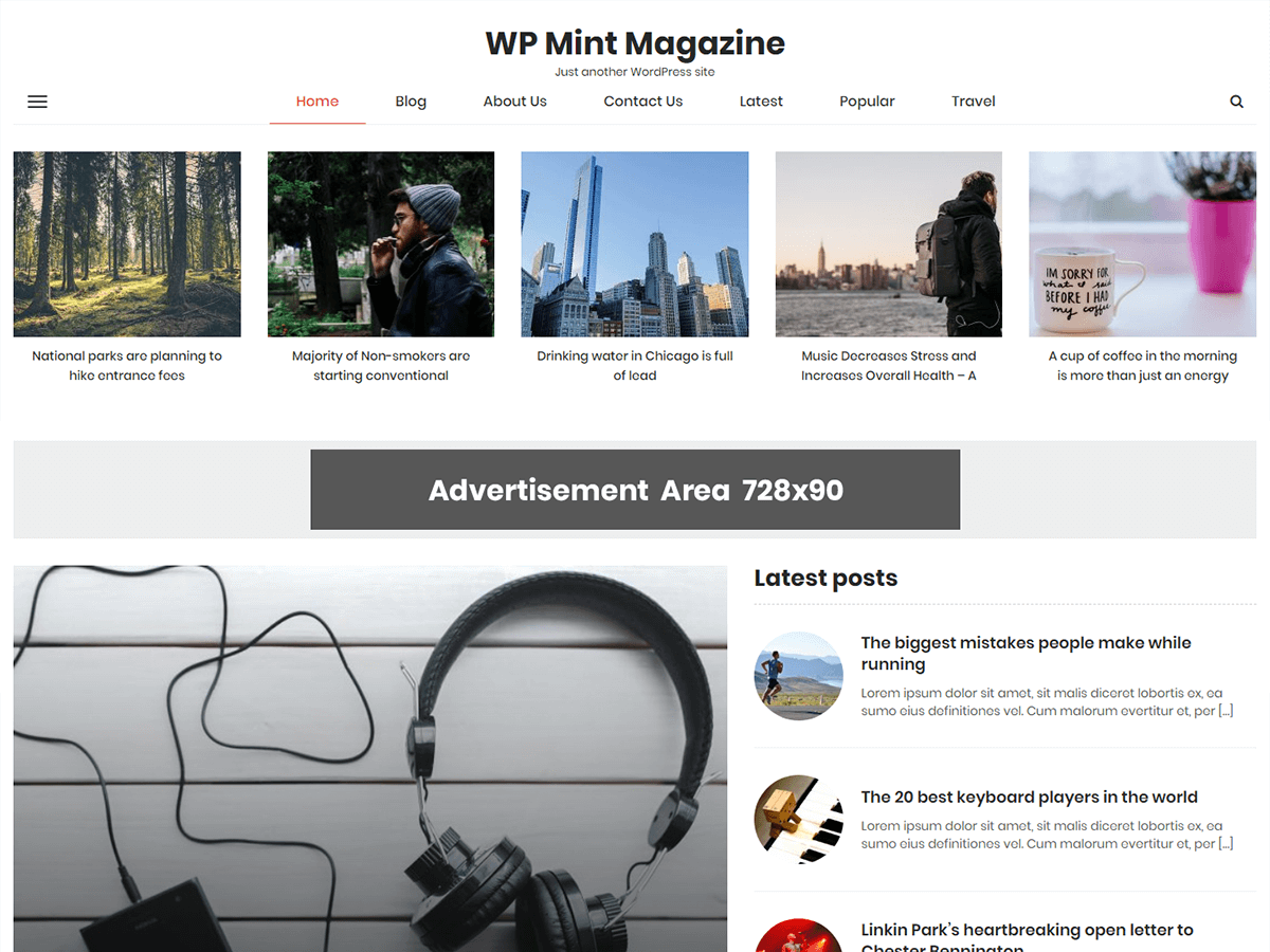 Download WP Mint Magazine 1.0.0 – Free WordPress Theme