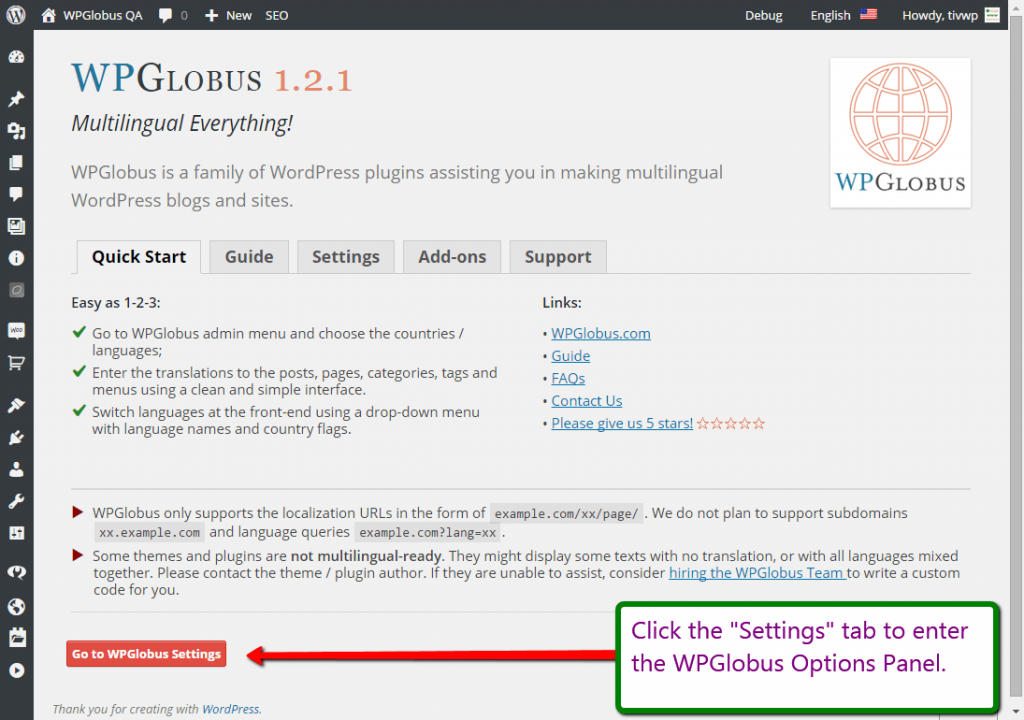 Download WPGlobus – Multilingual Everything! 1.9.16 – Free WordPress Plugin