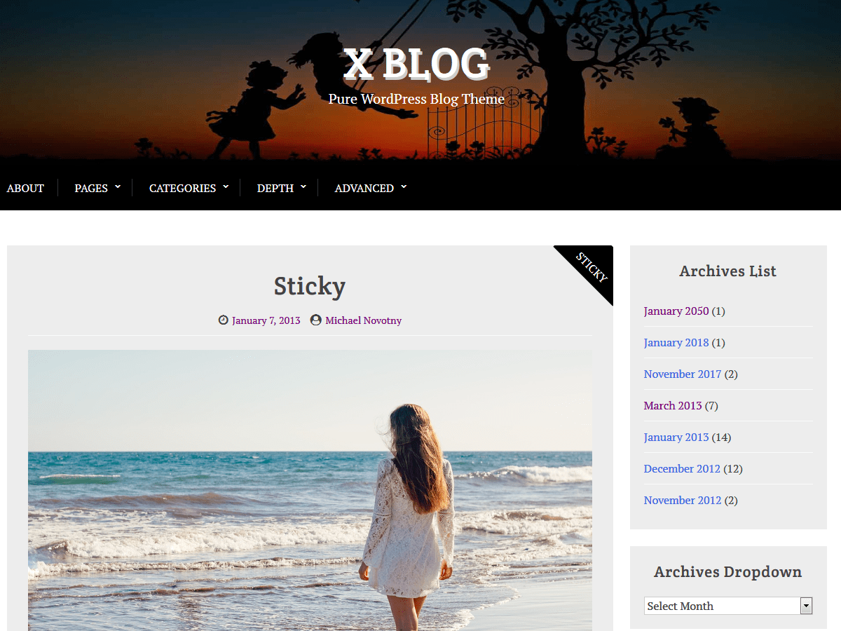 Download X Blog 1.1.2 – Free WordPress Theme