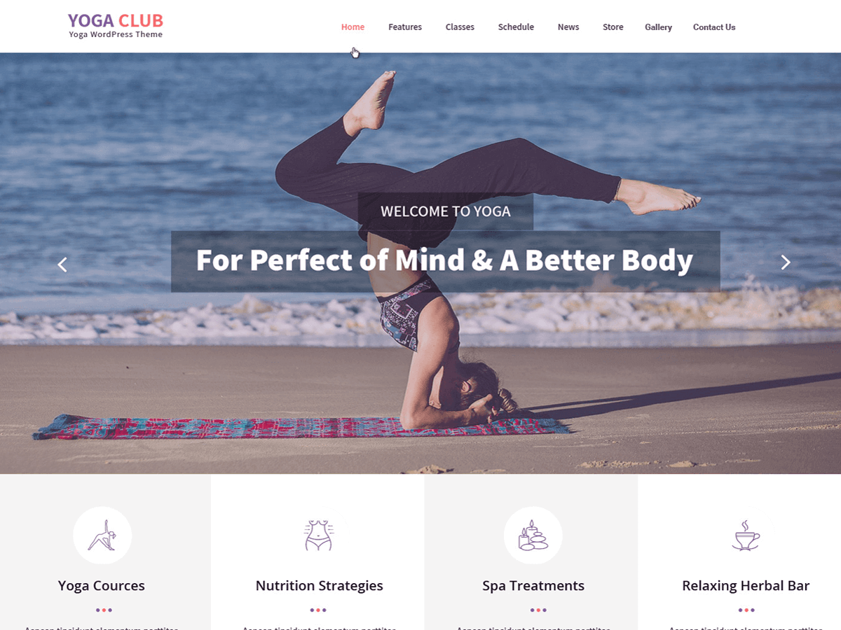 Download Yogaclub Lite 1.2.7 – Free WordPress Theme