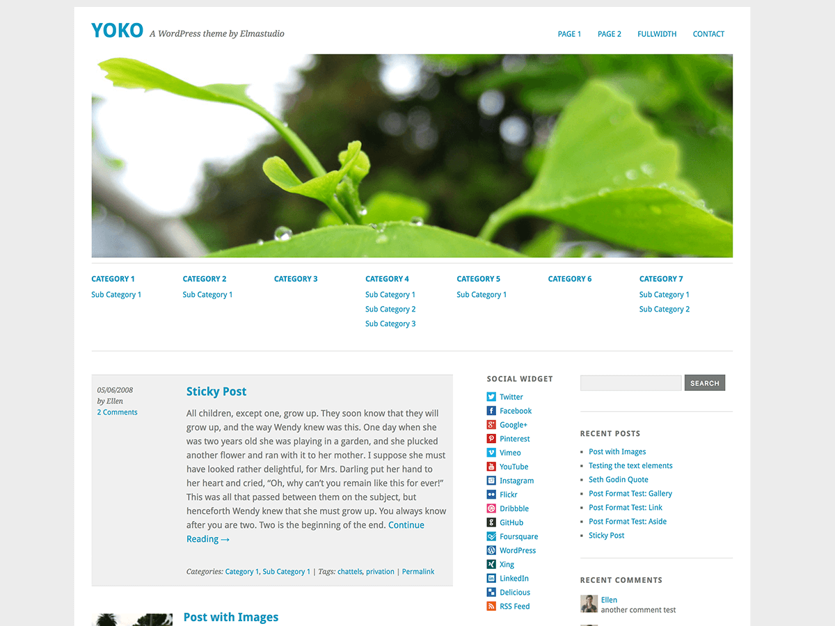 Download Yoko 1.2.3 – Free WordPress Theme