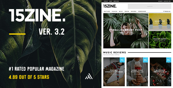 Download 15Zine - HD Magazine / Newspaper WordPress Theme Free