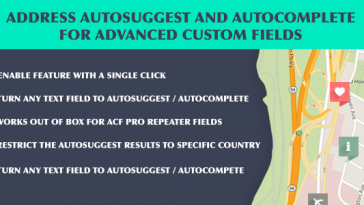 Download ACF Address Autosuggest and Autocomplete  - Free Wordpress Plugin