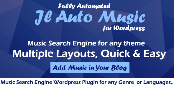 Download Auto Mp3 Music Search Engine Wordpress Plugin  - Free Wordpress Plugin