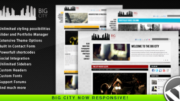 Download Big City v.4.0 - Personal and Blog WordPress theme Free