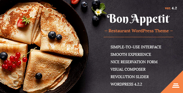Download Bon Appetit  – Restaurant WordPress Theme Free