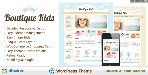 Download Boutique Kids - Creative WordPress Theme Free