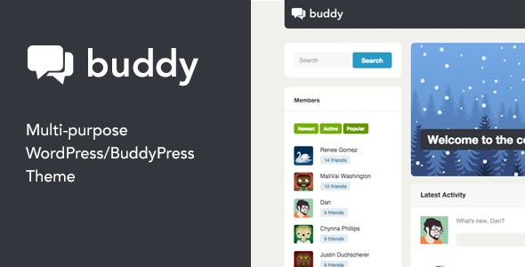 Download Buddy  – Multi-Purpose WordPress/BuddyPress Theme Free