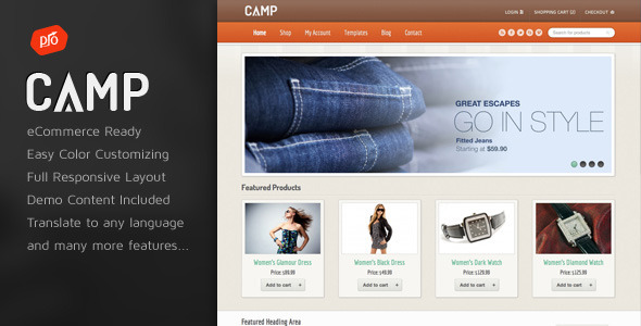Download Camp v.4.4 - Responsive eCommerce Theme Free