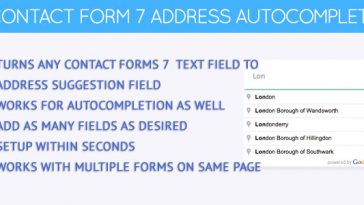 Download Contact Forms 7 Address Autocomplete  - Free Wordpress Plugin