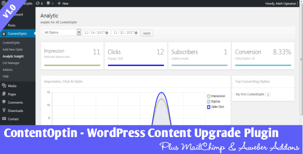 Download ContentOptin WordPress Content Upgrade Plugin - Free Wordpress Plugin