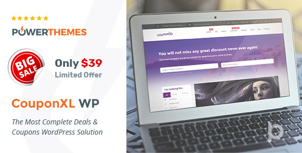 Download CouponXL – Coupons, Deals & Discounts WP Theme Free