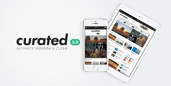 Download Curated - Ultimate Modern Magazine Theme Free